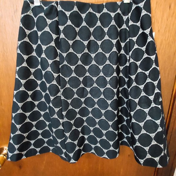 BNWT Renee C Maybell Lace Skirt Navy and White Size M Petite Stitch Fix Size MP - Picture 2 of 3
